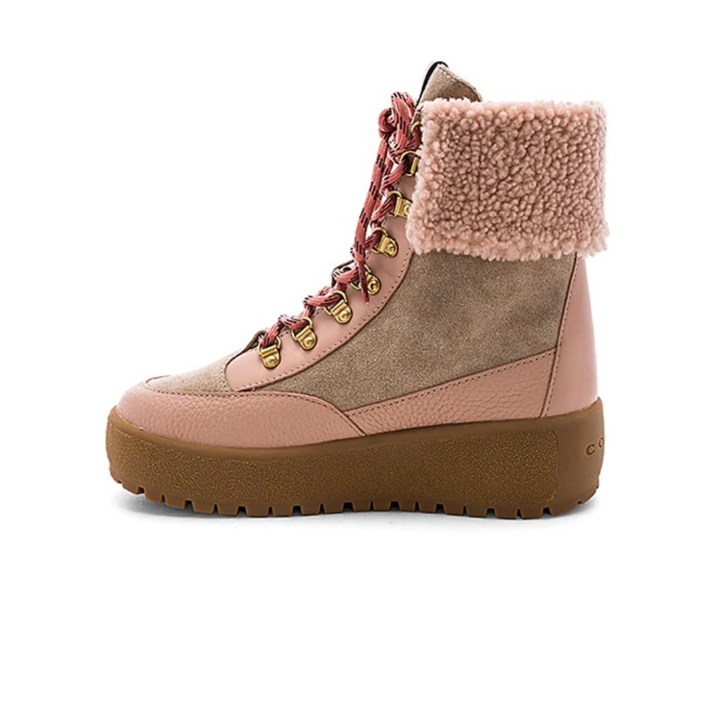 Coach Tyler Shearling Fold over Platform Boot 7 - Picture 6 of 14